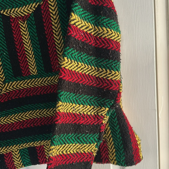 Baja Joe Striped Men's Hoodie Sweater - Red, Green, Yellow - Picture 3 of 5